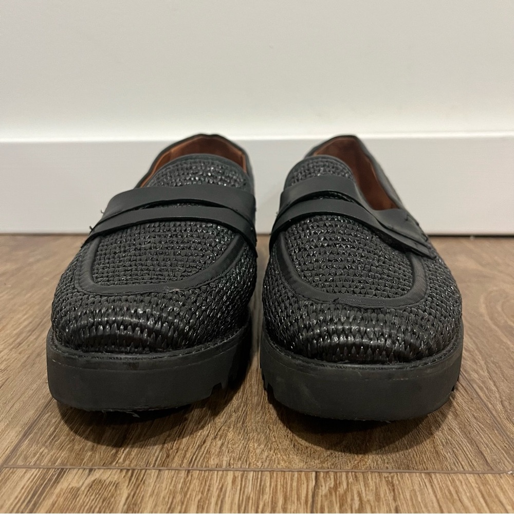 Franco Sarto Cassandra Woven Platform Slip-On Penny Loafers Women’s Size 9.5 - Picture 6 of 13